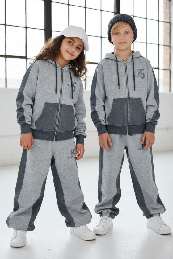 Komplet bluza rozpinana i spodnie 65