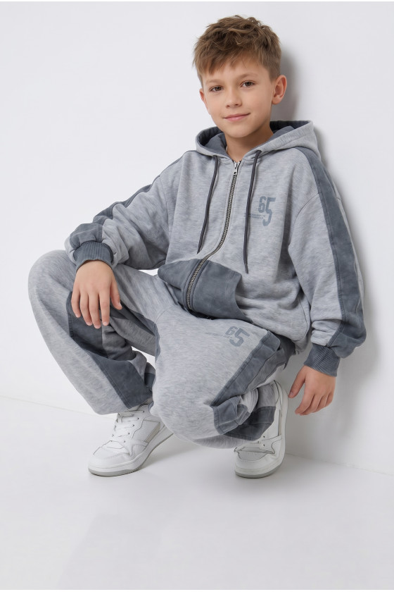 Komplet bluza rozpinana i spodnie 65
