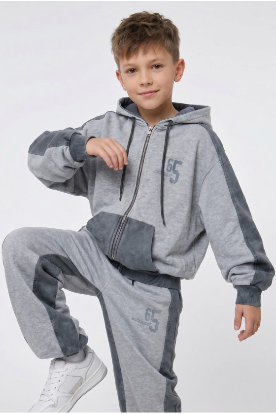 Komplet bluza rozpinana i spodnie 65