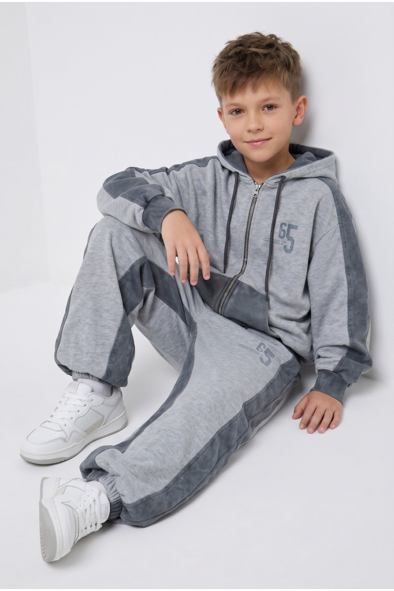 Komplet bluza rozpinana i spodnie 65