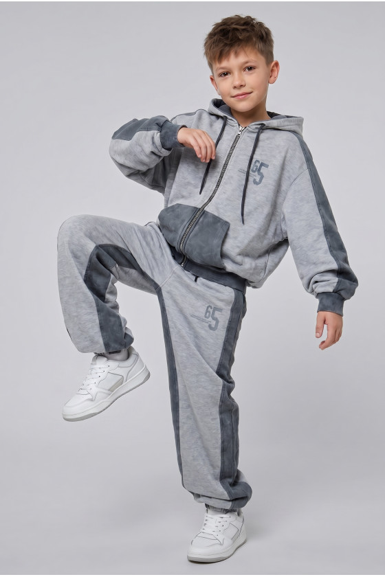 Komplet bluza rozpinana i spodnie 65
