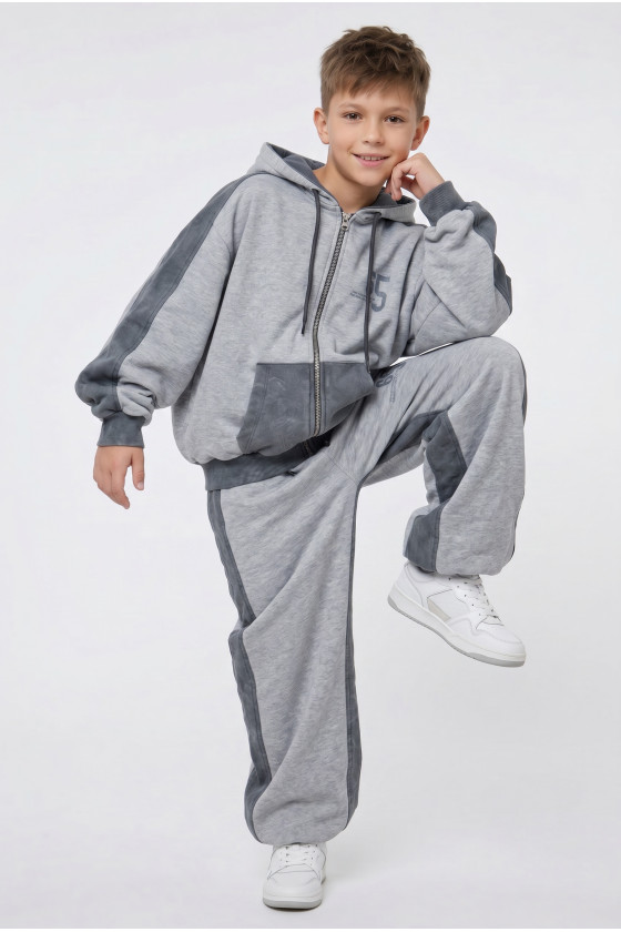Komplet bluza rozpinana i spodnie 65
