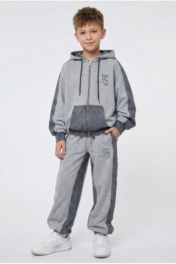 Komplet bluza rozpinana i spodnie 65