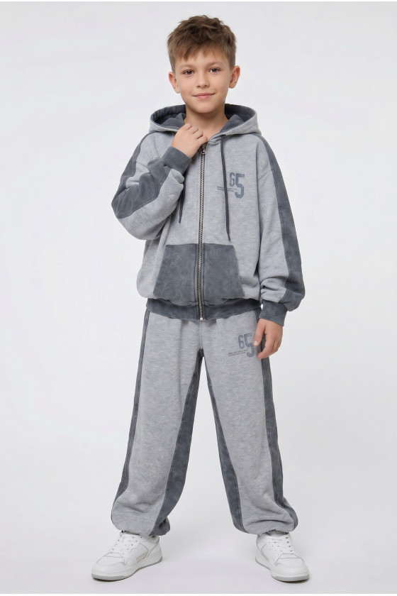 Komplet bluza rozpinana i spodnie 65