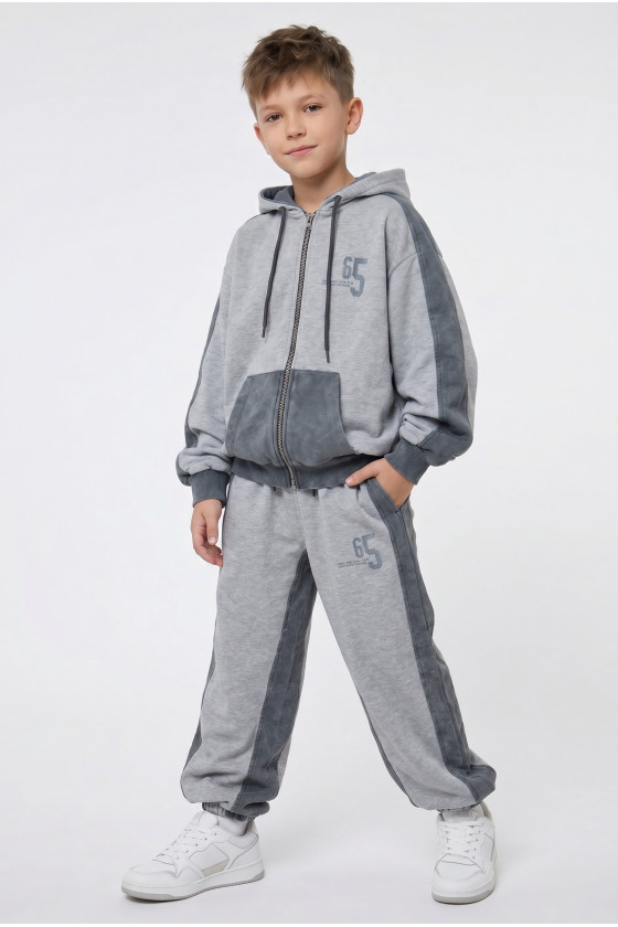 Komplet bluza rozpinana i spodnie 65