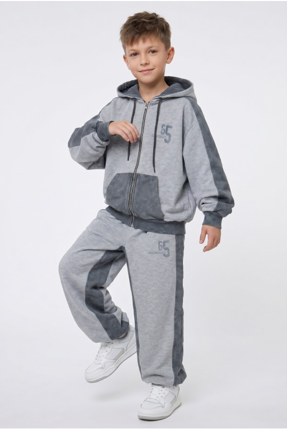 Komplet bluza rozpinana i spodnie 65