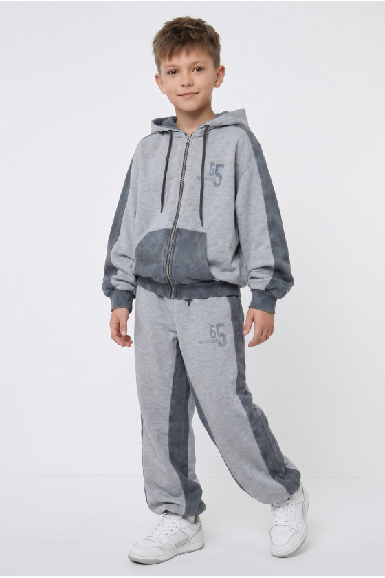Komplet bluza rozpinana i spodnie 65