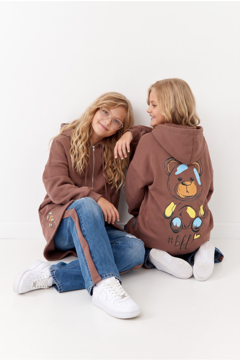 Bluza bawełniana  dla dziewczynki bluza do szkoły bluza długa bluza ocieplana bawełniana odzież dziecięca Sówka sklep