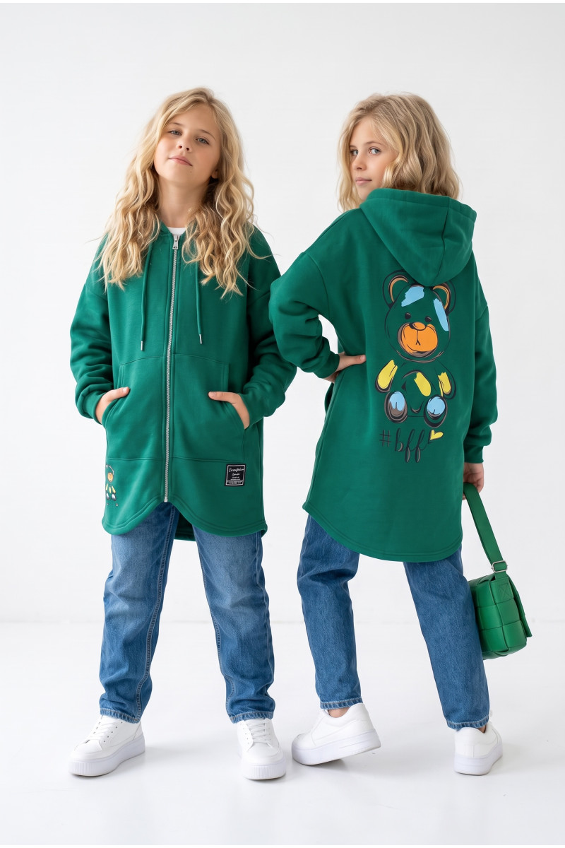Bluza bawełniana  dla dziewczynki bluza do szkoły bluza długa bluza ocieplana bawełniana odzież dziecięca Sówka sklep