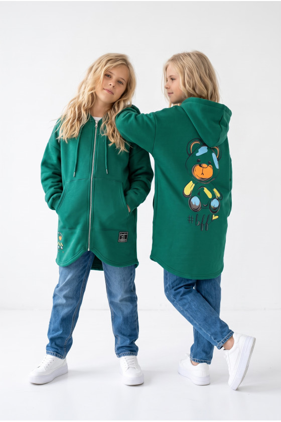 Bluza bawełniana  dla dziewczynki bluza do szkoły bluza długa bluza ocieplana bawełniana odzież dziecięca Sówka sklep