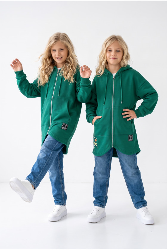 Bluza bawełniana  dla dziewczynki bluza do szkoły bluza długa bluza ocieplana bawełniana odzież dziecięca Sówka sklep