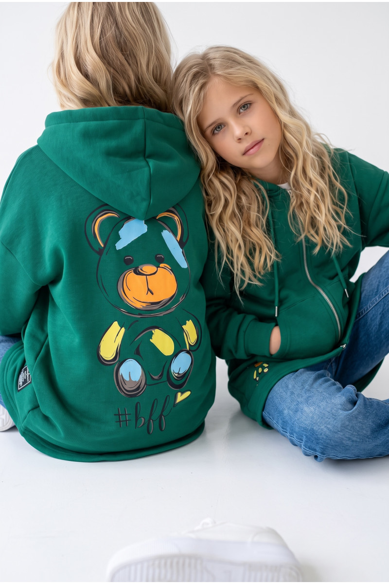 Bluza bawełniana  dla dziewczynki bluza do szkoły bluza długa bluza ocieplana bawełniana odzież dziecięca Sówka sklep