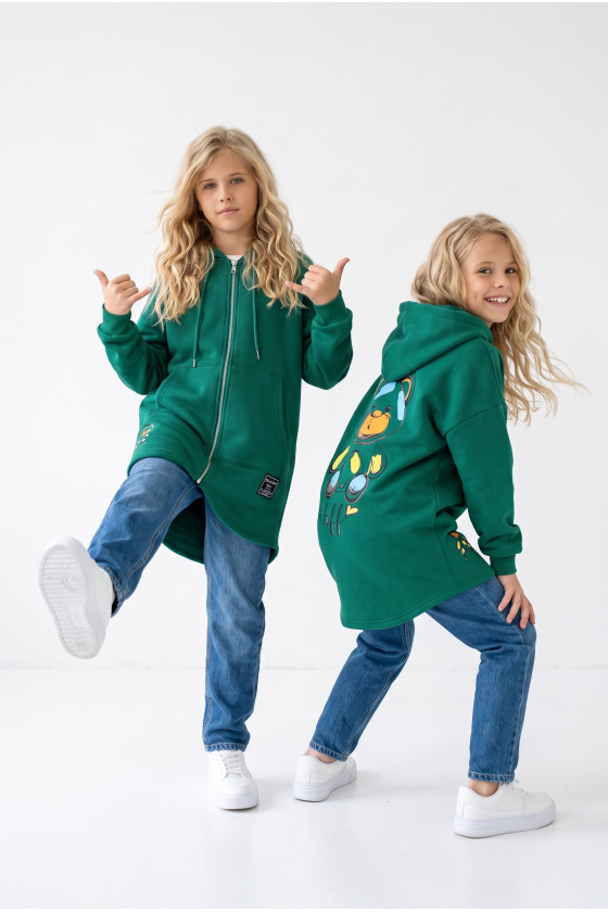Bluza bawełniana  dla dziewczynki bluza do szkoły bluza długa bluza ocieplana bawełniana odzież dziecięca Sówka sklep