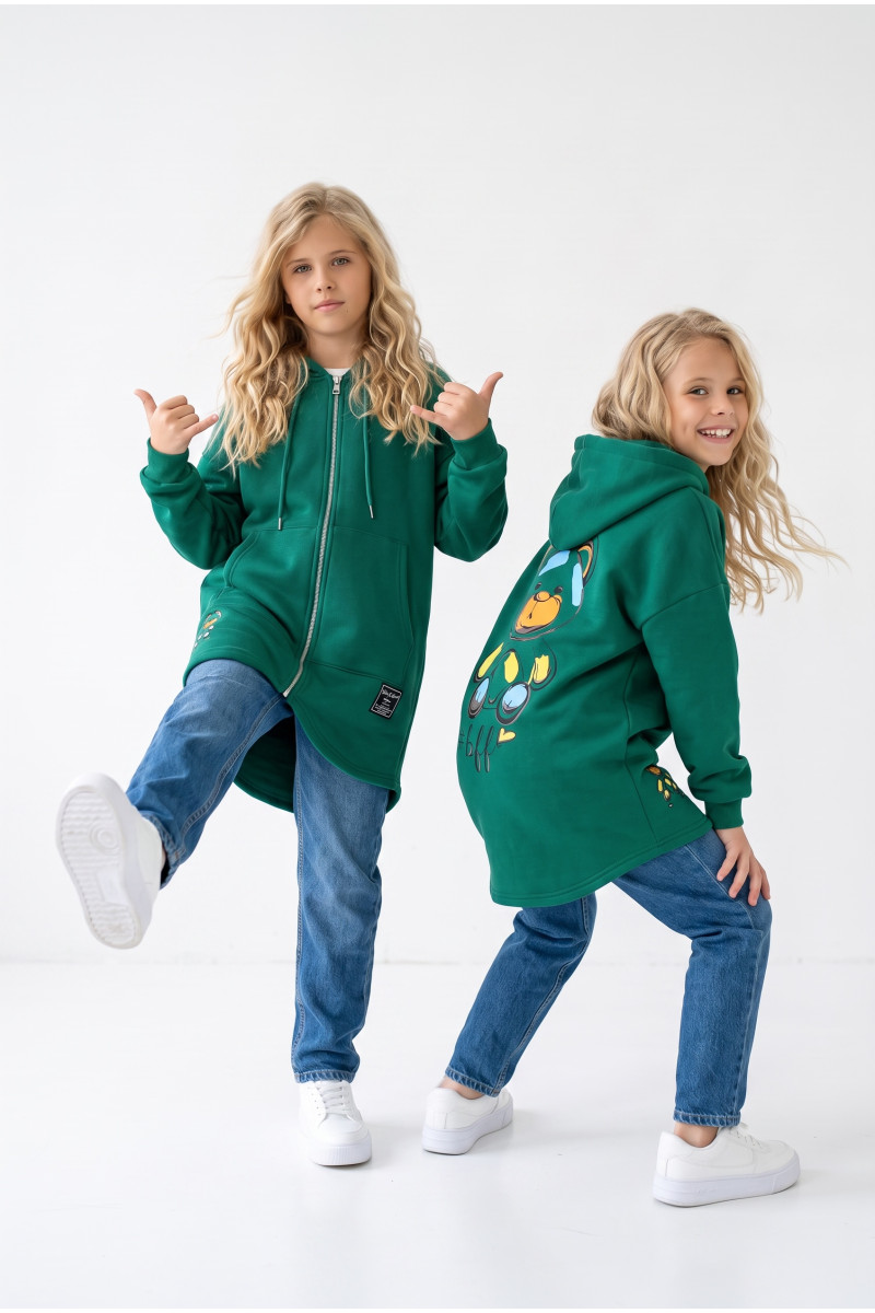 Bluza bawełniana  dla dziewczynki bluza do szkoły bluza długa bluza ocieplana bawełniana odzież dziecięca Sówka sklep