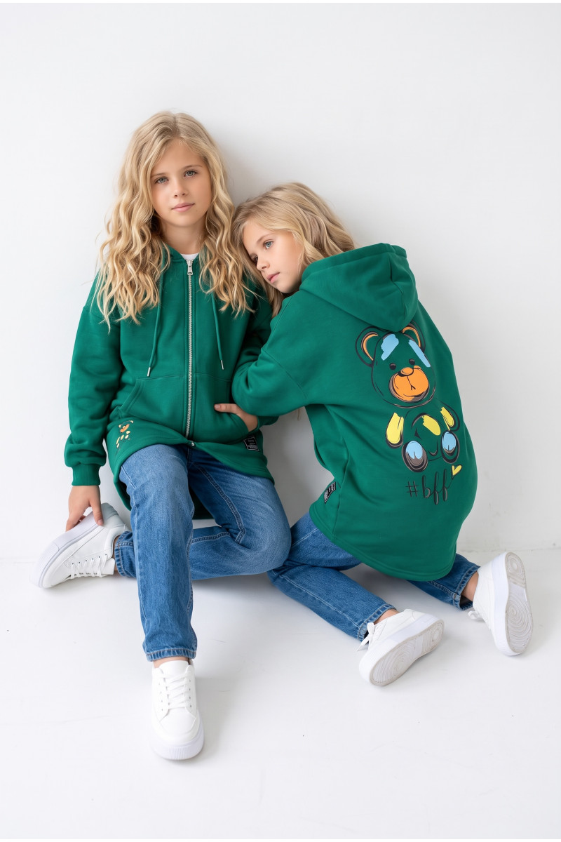 Bluza bawełniana  dla dziewczynki bluza do szkoły bluza długa bluza ocieplana bawełniana odzież dziecięca Sówka sklep