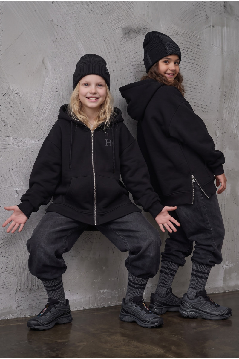 Bluza z szelkami czarna