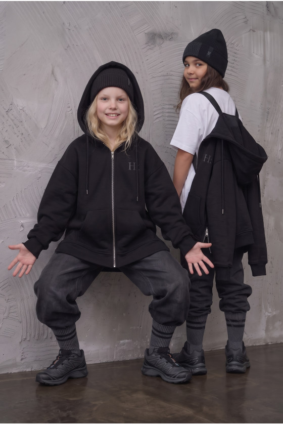 Bluza z szelkami czarna