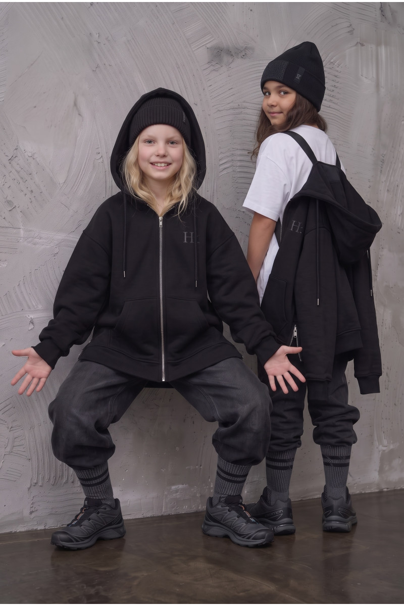 Bluza z szelkami czarna
