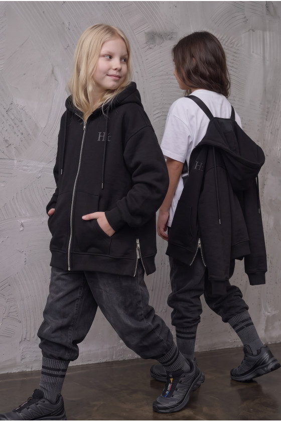 Bluza z szelkami czarna