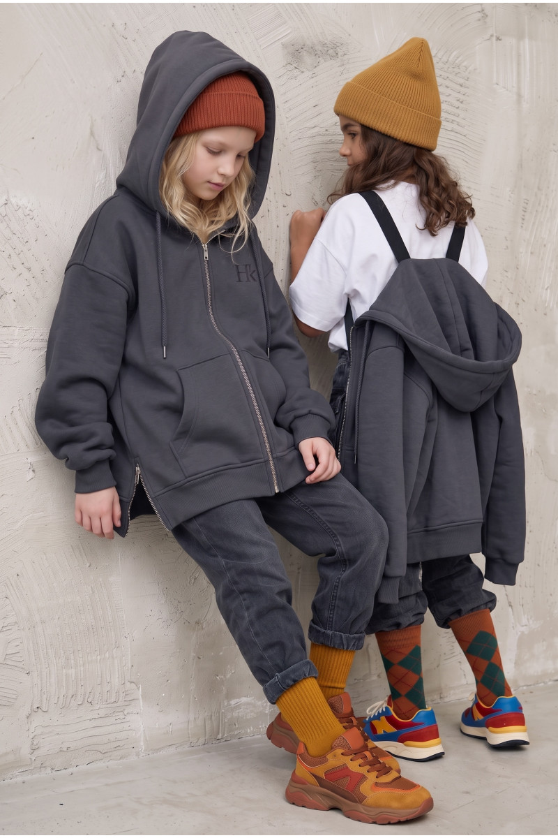 Bluza z szelkami grafit