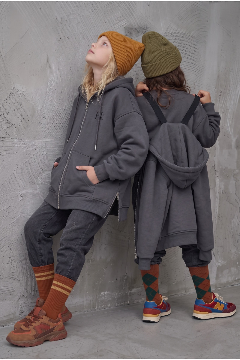 Bluza z szelkami grafit