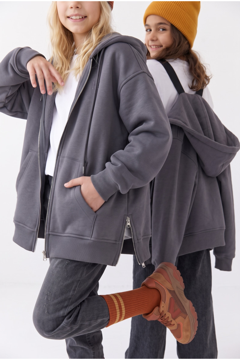 Bluza z szelkami grafit