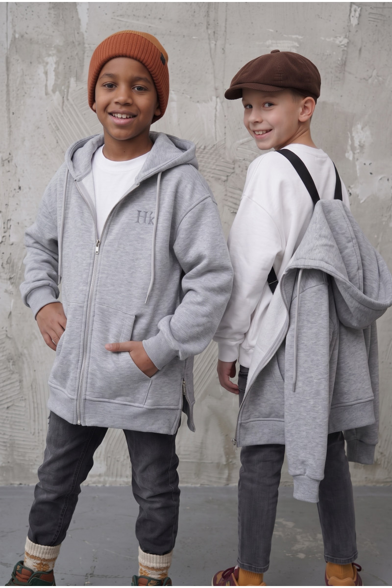 Bluza z szelkami jasny szary