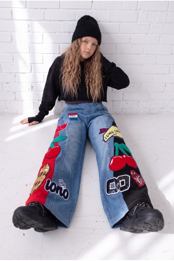 Spodnie jeansowe Red and Black