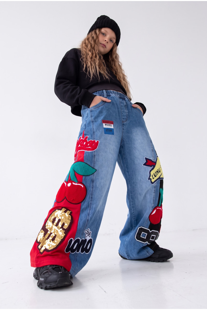 Spodnie jeansowe Red and Black