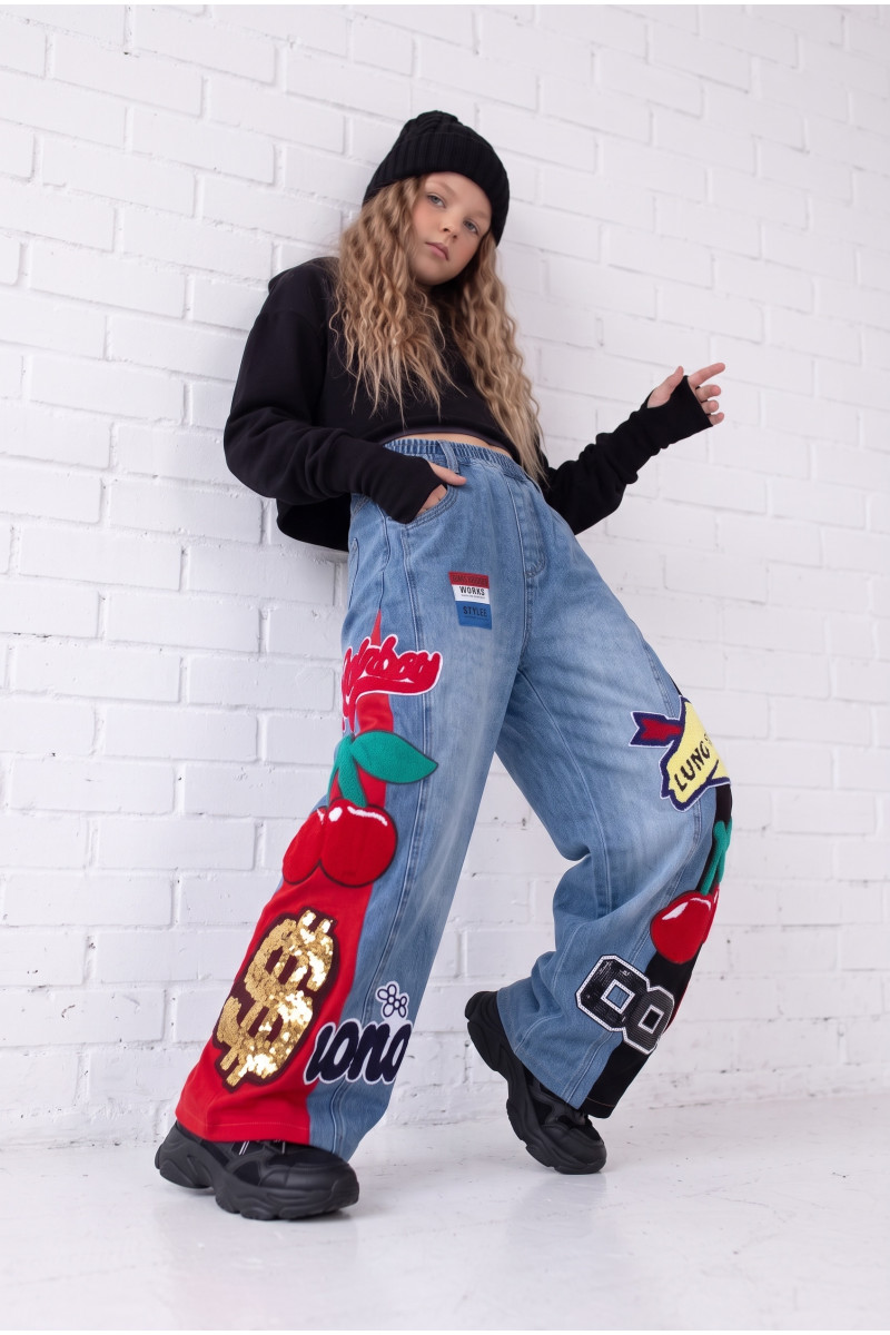 Spodnie jeansowe Red and Black