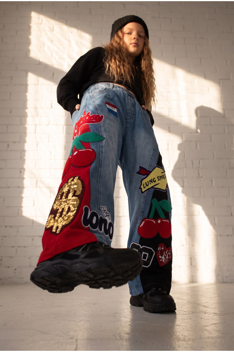 Spodnie jeansowe Red and Black