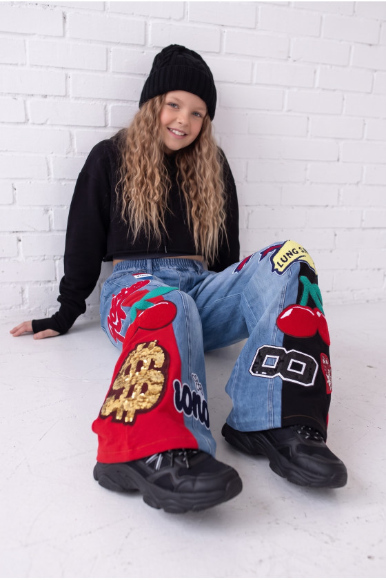 Spodnie jeansowe Red and Black