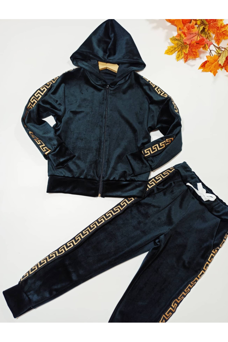 komplet welurowy dla dziewczynki rozpinana bluza i spodnie dres sówka odzież dziecięca komplet welurowy dla dziewczynki rozpinana bluza i spodnie dres sówka odzież dziecięca