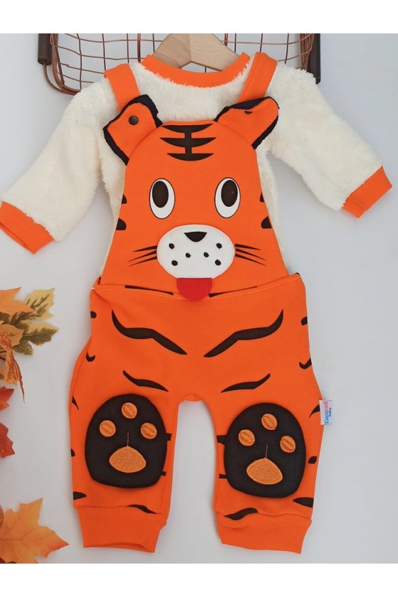 Komplet niemowlęcy dla chłopczyka Tygrysek pomarańczowy