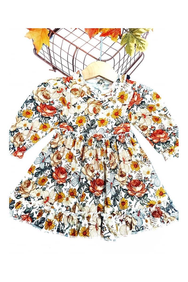 Sukienka dla dziewczynki niemowlę bawełniana  odzież dziecięca sówka