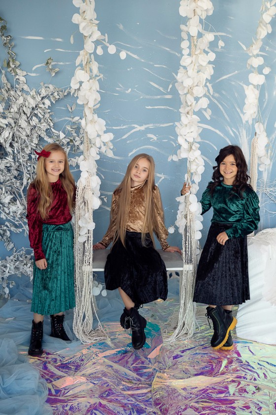 Spódniczka zestaw mama i cóka dla dziewczynki świąteczna boże narodzenie gwiazdka