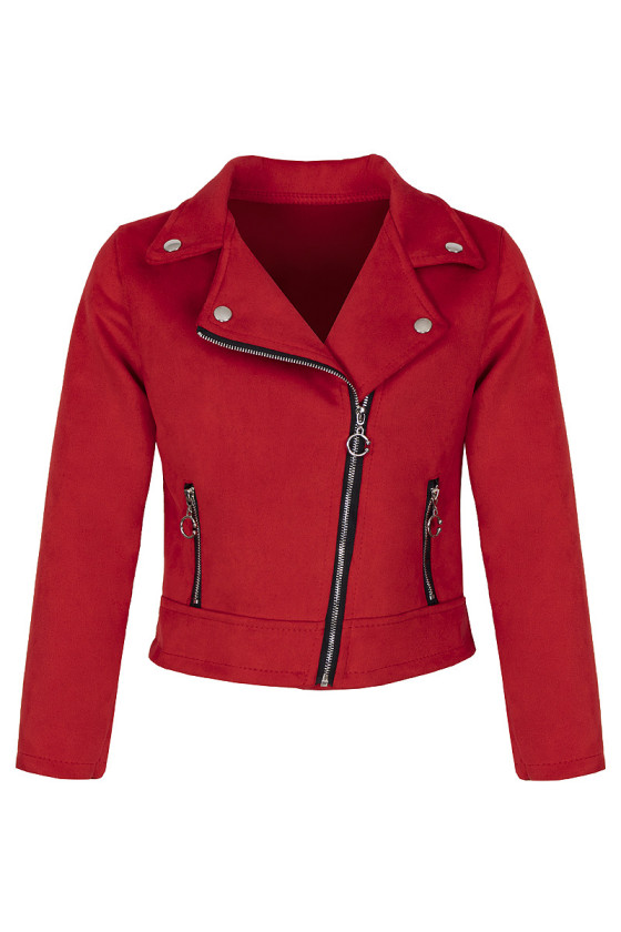 copy of Ramoneska zamszowa Melanii red
