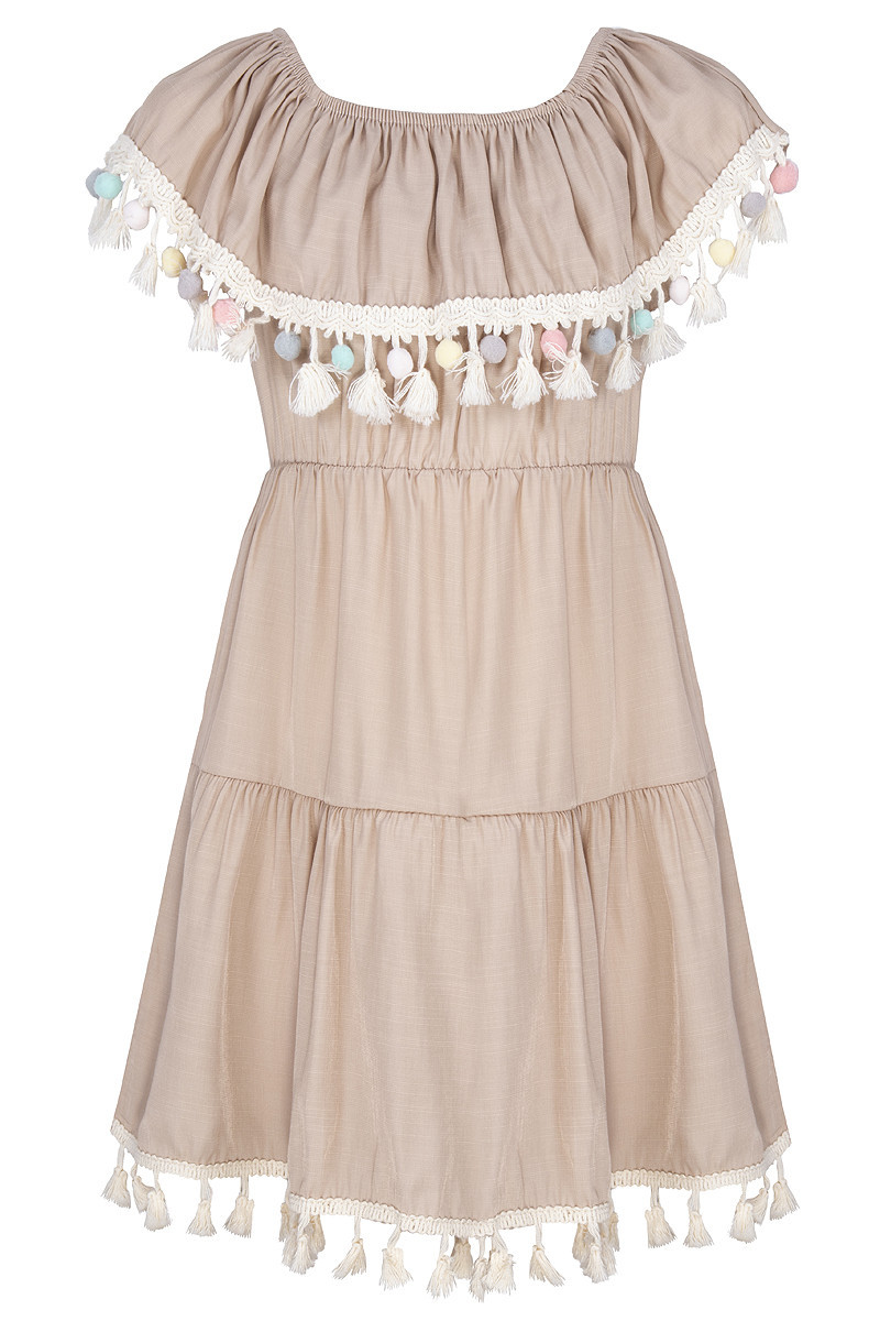 Sukienka boho sukienka plażowa sukienka dla dziewczynki boho styl boho ubranka dla dziewczynki odzież dziecięca sowka