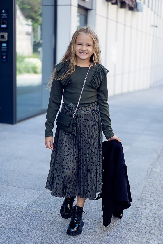 Bluzka dla dziewczynki bawełna prążkowana odzież dziecięca❤️ Sówka❤️